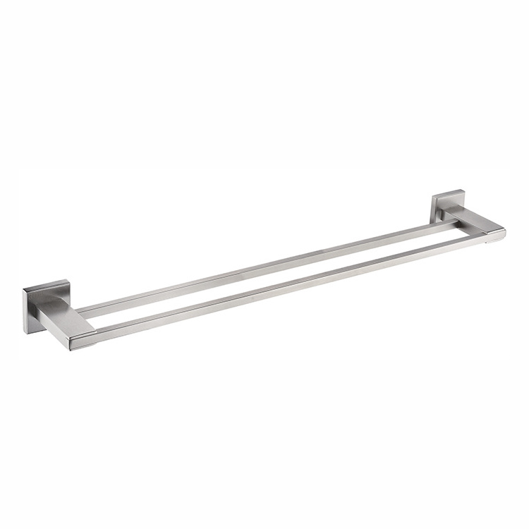 New style hotel stainless steel towel rack with hook chrome finish