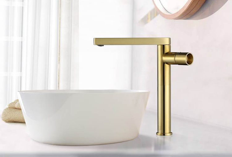 Factory Wholesale Bathroom Lavatory Faucet Basin Mixer Tap Brushed Rose Gold Faucet