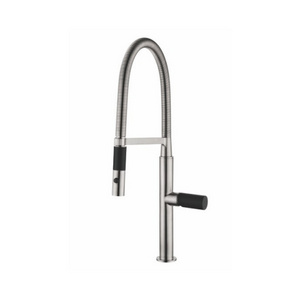 High Arc Brushed Nickel Single Level Brass Pull Down Sprayer Pull Out Kitchen Sink Faucets