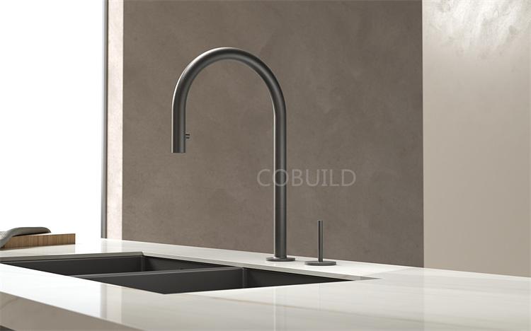 Faucet factory single level metered faucets contemporary pull down black kitchen faucet