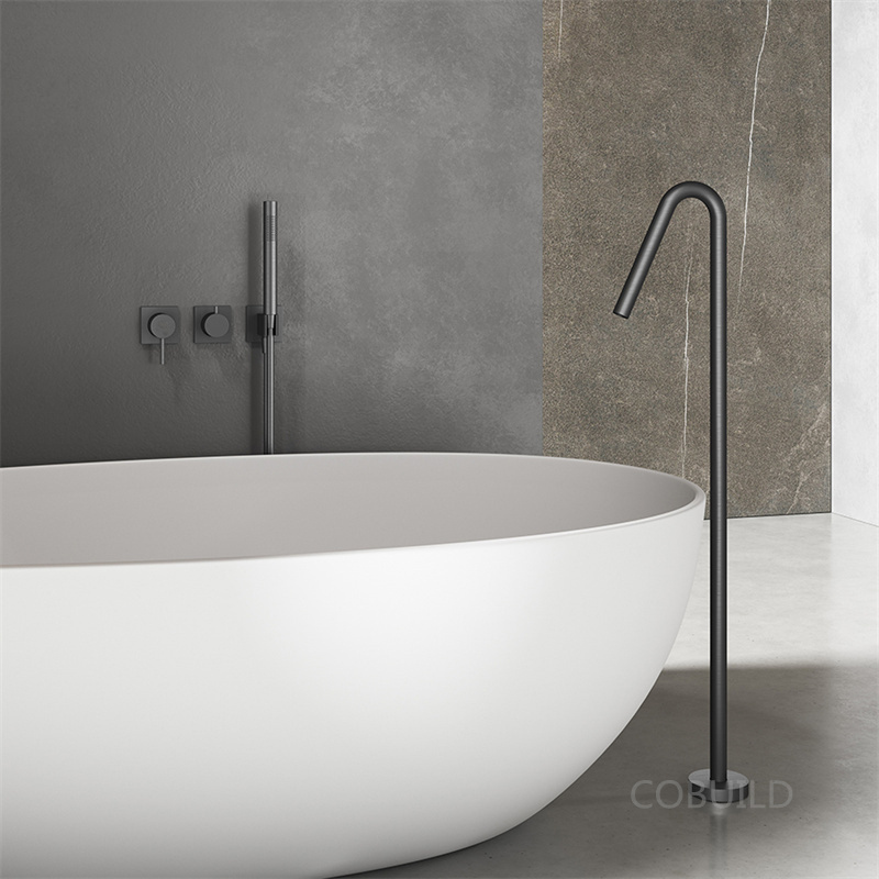 Single leg freestanding bathtub faucet single lever slipper bath tub faucet