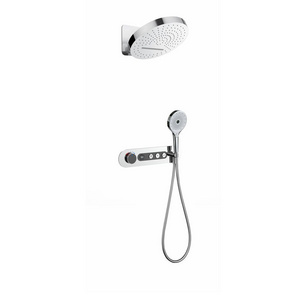 shower set chrome Concealed Shower System Modern Wall Mounted Rainfall bath shower faucet