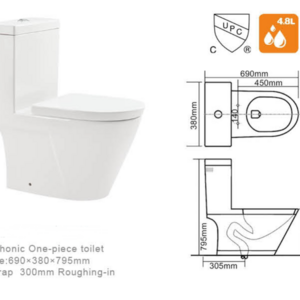 UPC certification cheap one piece american toilet standard bathroom toilet