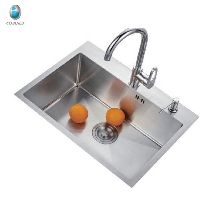 CUPC undermount single bowl stainless steel zero radius sink handmade kitchen sink