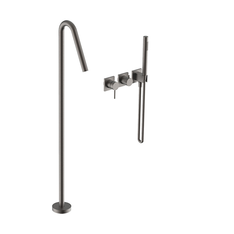 Freestanding Bathtub Faucet Tub Filler Floor Mount Royal Brass Bathroom UPC Tub Faucets