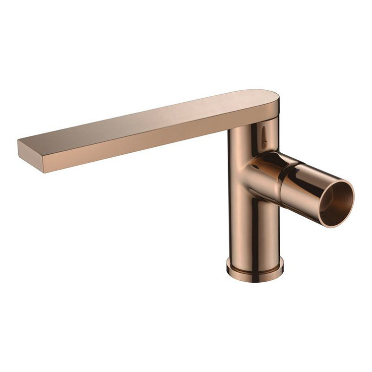 New design hand wash rose gold basin mixer faucet bathroom sink tap fancy bathroom faucet