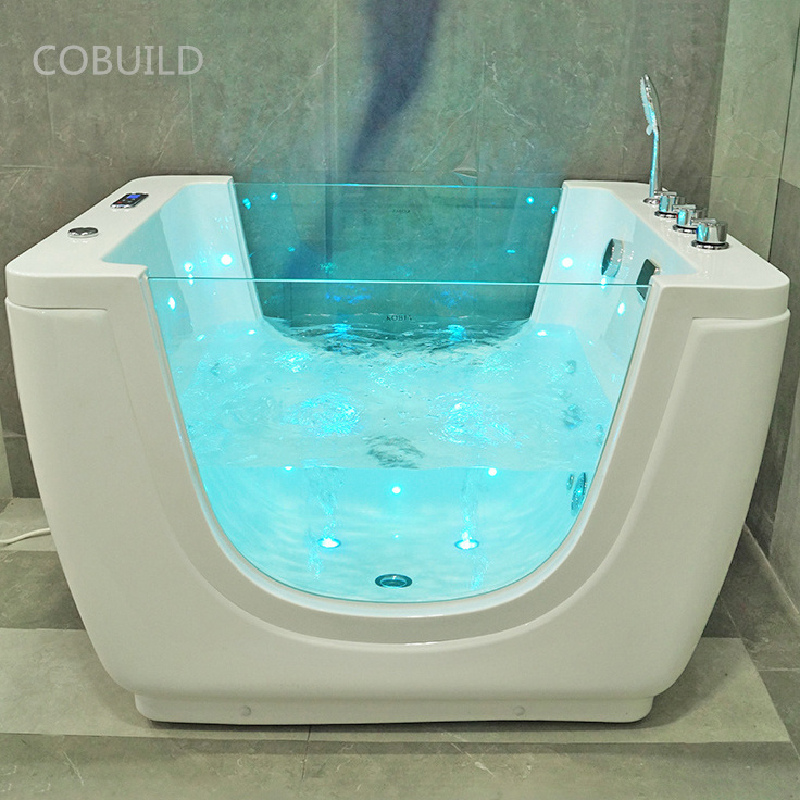 Indoor babi spa tub bath ozone thermostatic baby floating bubble spa led whirlpool massage baby spa bathtub