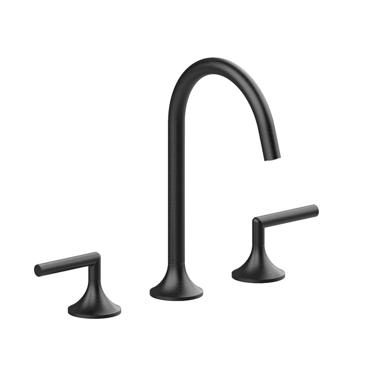 Three hole mixer bathroom sink faucet 3 hole faucet washroom double handle faucet