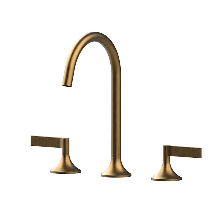 Hotel 3 hole faucet modern bathroom european faucet fancy cupc gooseneck faucet