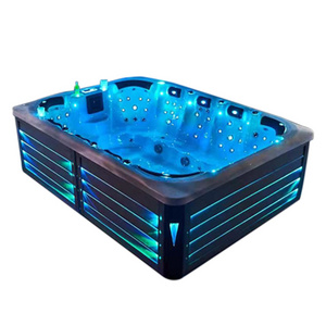 Europe Design Balboa System Whirlpool Bathtub LED Light  Hydrotherapy Outdoor Spa Hot Tub