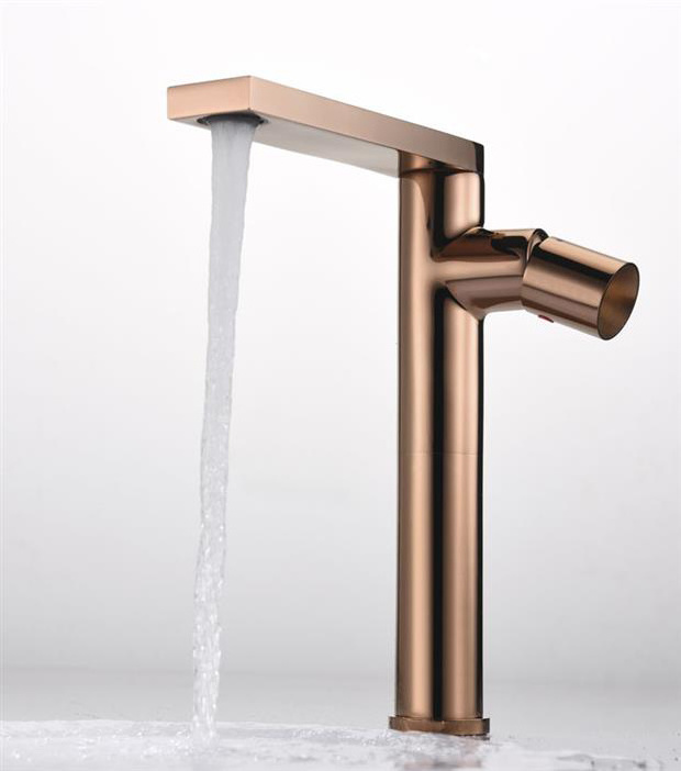 New design hand wash rose gold basin mixer faucet bathroom sink tap fancy bathroom faucet