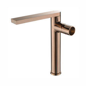 New design hand wash rose gold basin mixer faucet bathroom sink tap fancy bathroom faucet