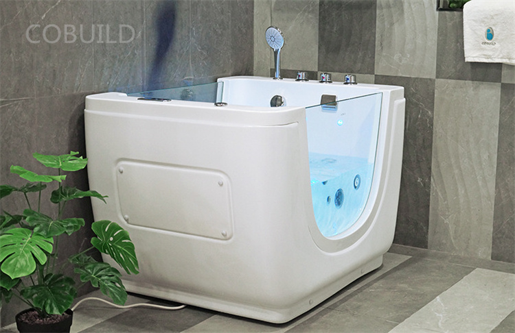 Indoor babi spa tub bath ozone thermostatic baby floating bubble spa led whirlpool massage baby spa bathtub