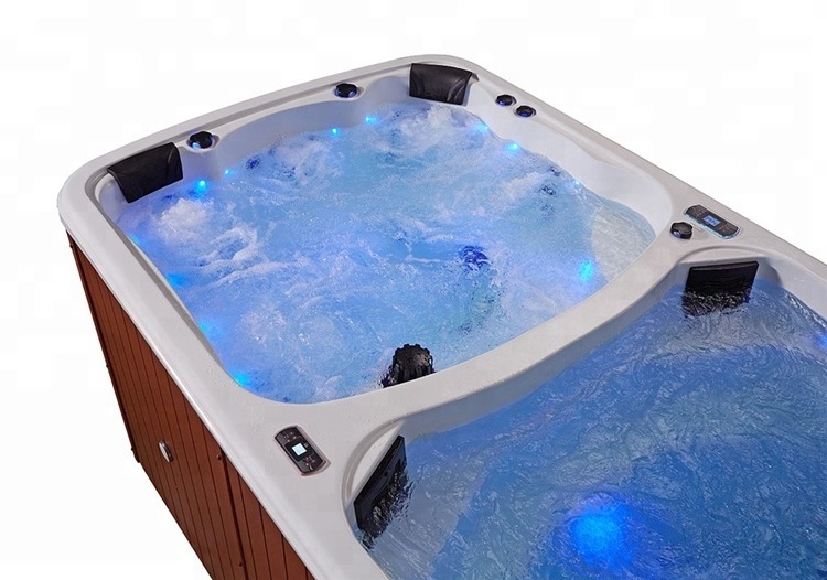 Acrylic mini swim jet swimming pool massage whirlpool outdoor pool hot tub combo