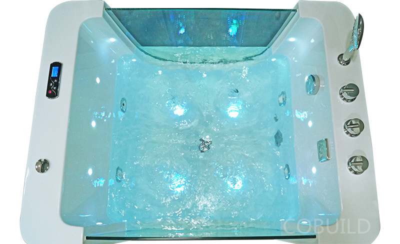 Indoor babi spa tub bath ozone thermostatic baby floating bubble spa led whirlpool massage baby spa bathtub