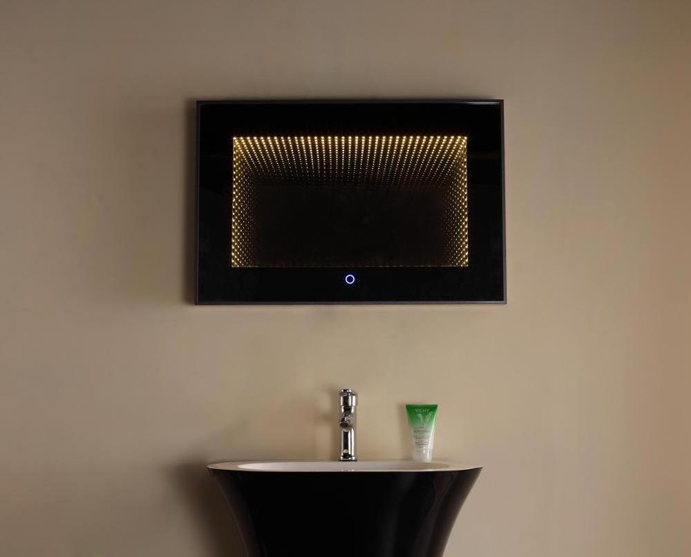 Bathroom fogless led tunnel mirror silver vanity led mirror