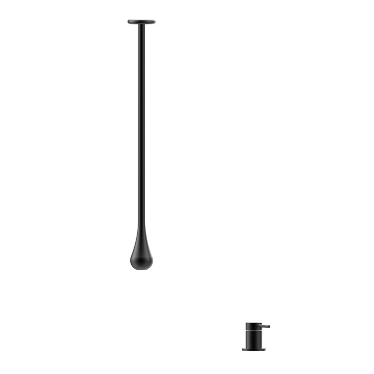 Matte black basin water tap single handle washroom ceiling washbasin faucet