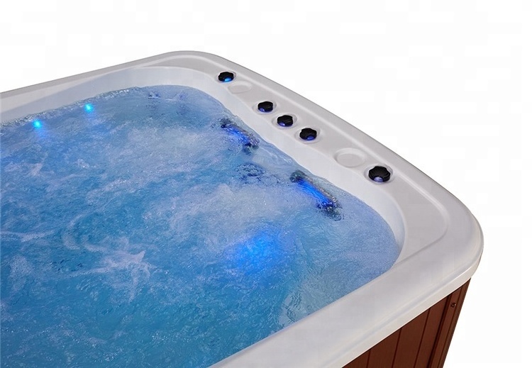 Acrylic mini swim jet swimming pool massage whirlpool outdoor pool hot tub combo