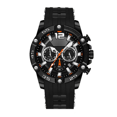 Quartz Mens Watch Stainless Steel/Silicone Strap watches