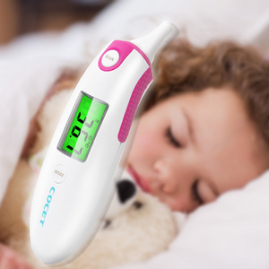 COCET CE 510K Approval Professional Production Children Baby Adult Fever Medical Digital Forehead And Ear Infrared Thermometer