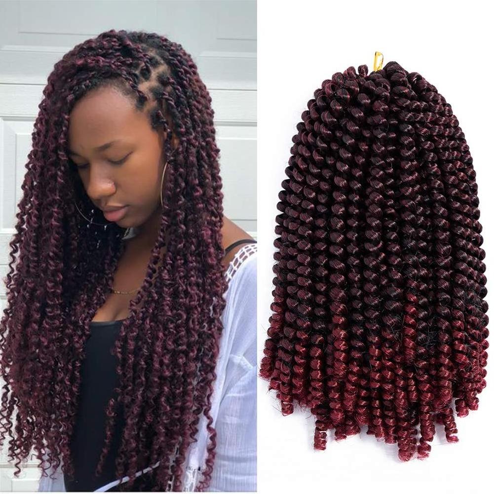 8inch Crochet Braids Jamaican Bounce Synthetic Braiding Hair Short Fluffy Afro Spring Twist Braids Hair Extensions