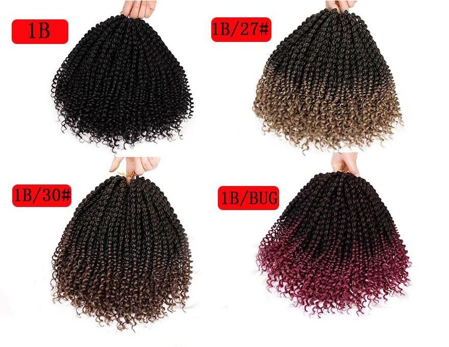 spring curl hair braid pre twisted hair short kinky twist crochet braids, 10 inch crochet braid with synthetic dream hair