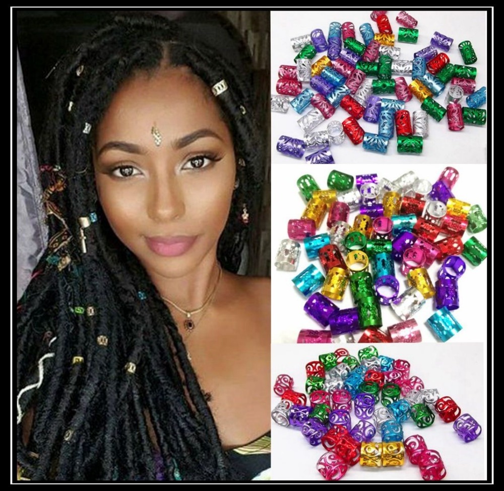 hair beads for synthetic braid hair decoration accessories, dreadlocks braiding hair cuffs