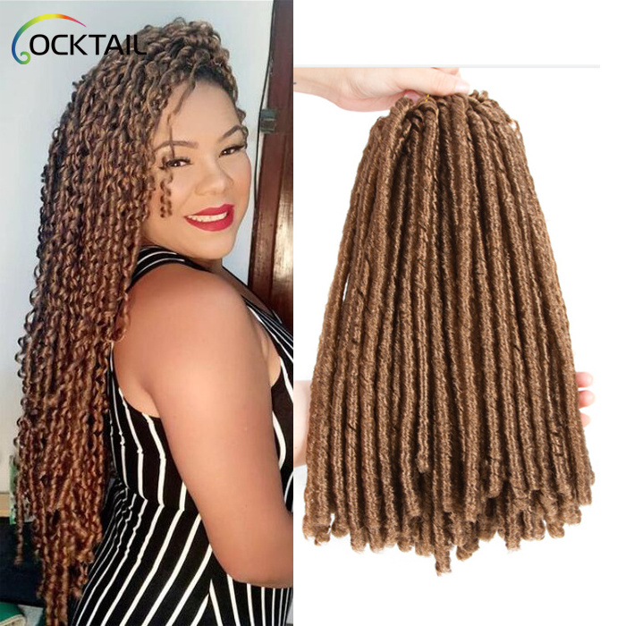 Japanese Kaneka fiber soft dreadlocks hair braids burgundy, crochet soft dread lock synthetic braiding hair in stock