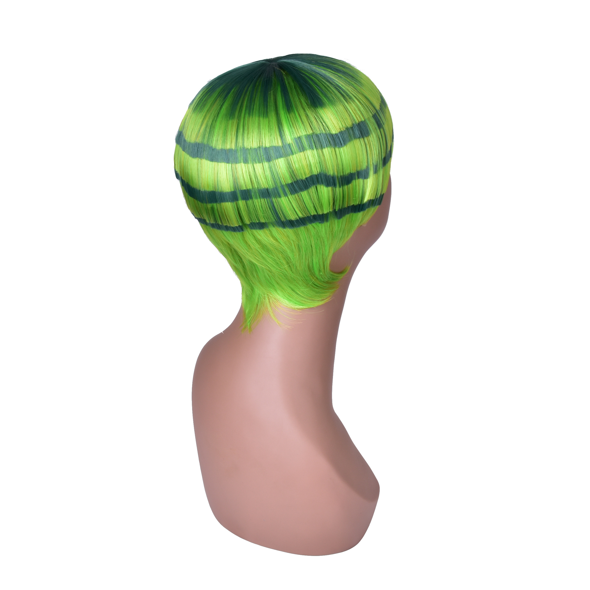 short synthetic hair wig mushroom wig, fashional water melon synthetic wig in stock