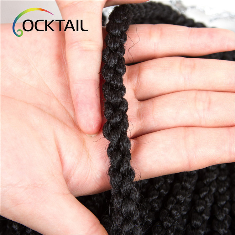 synthetic 3d cubic twist crochet braids hair different length cubic braid, toyokalon fiber synthetic braid hair