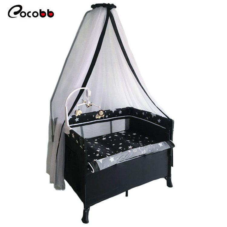 Bed Or High Quality Cradle Swing Luxurious Baby Crib With Mosquito Ned