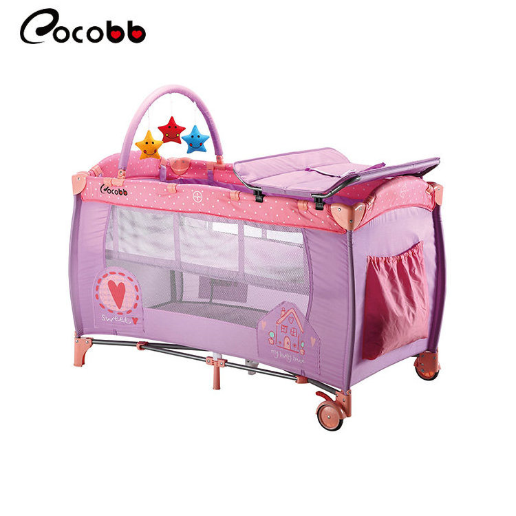 Eco-friendly foldable adult baby playard baby furniture playpen crib