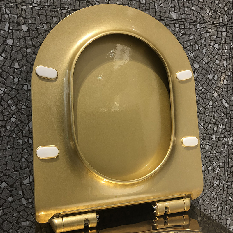 Golden quality gold wall bowl handicap home hotel australian round wall hung one piece toilet