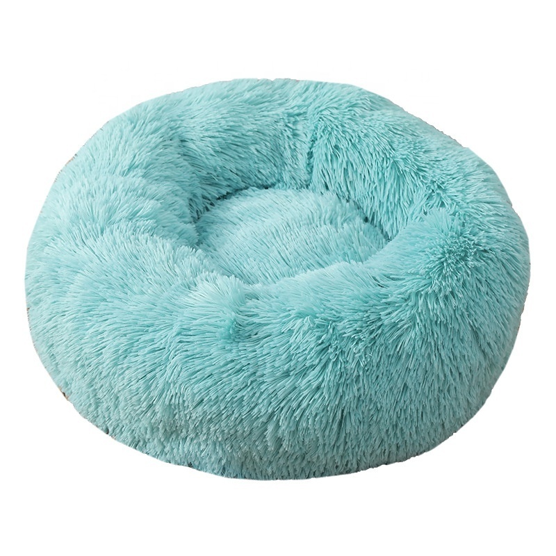 dog beds 2021 suppliers premium calming faux fur plush smart round pet sofa designer elevated large dogs beds