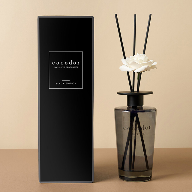 500ml (16.9oz) April Breeze Scent Reed Diffuser Rattan Material Air Freshener in Stick and Liquid Shape for Home Use