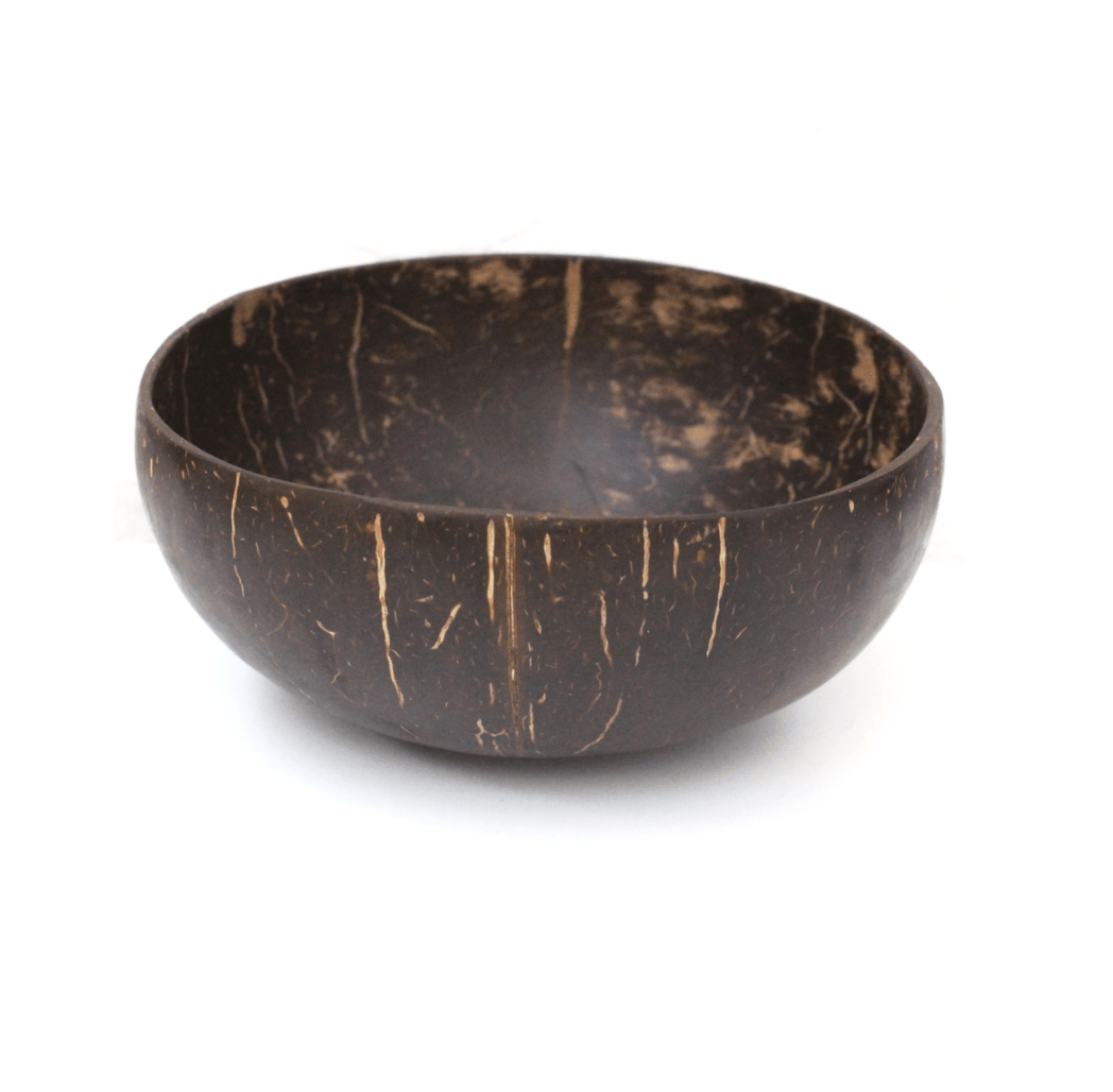 Natural eco friendly  coconut shell bowl with spoons and custom logo coconut shell bowl 100% natural coconut bowl