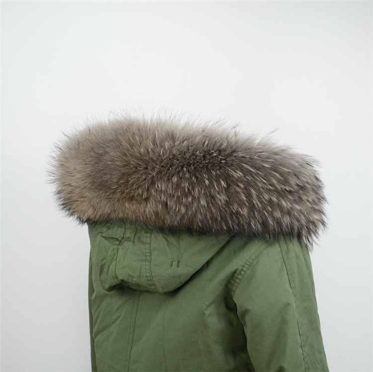 Newest Lining 70cm Real Fur Collar Genuine Raccoon Fur Trim Scarf For Women Man Jacket Parka Fashion Warm Hooded Collar