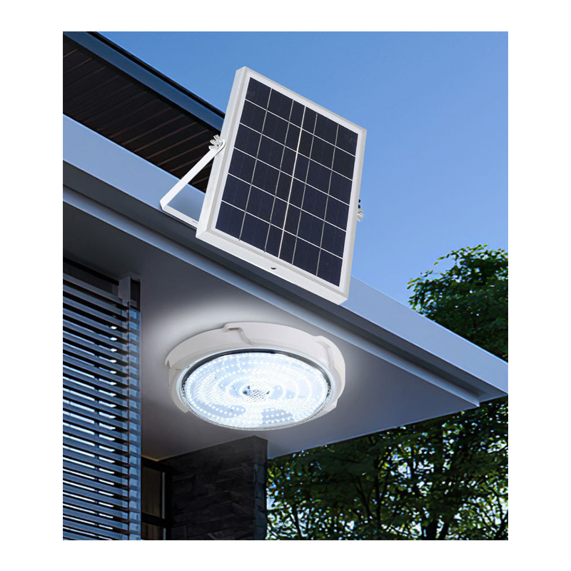 Kekety Solar Ceiling Light Outdoor Indoor Solar Lamp Dimmable Panel Lamp Home Decor Light Fixture For Corridor Garden Living Roo