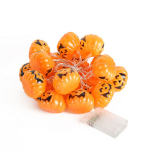 Halloween String Lights, Battery Operated 8 Mode Waterproof Pumpkin String Lights for Halloween Party Decorations