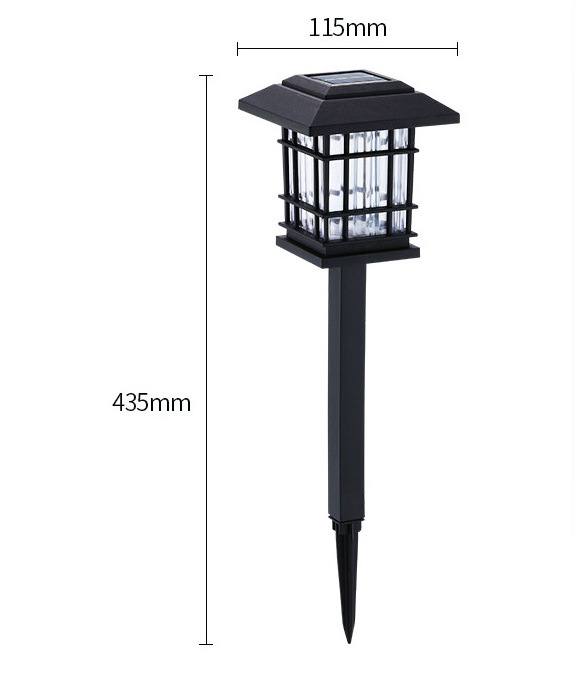 2024 New product Outdoor Waterproof Plastic Garden Yard Courtyard Landscape Decoration Solar House Cottage Led Stake Lamp