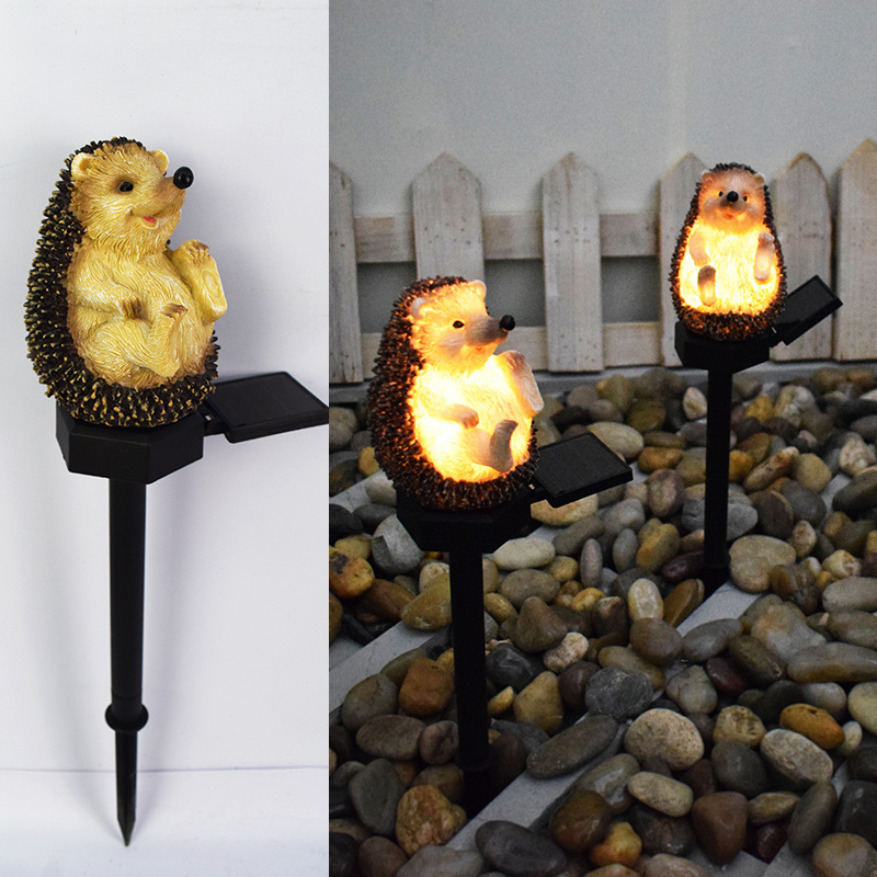 Outdoor LED Solar Stake Light Cartoon animal Outdoor Lamp Ground Plug Spike Light Lawn Lamp  for Patio  LED Solar Lights