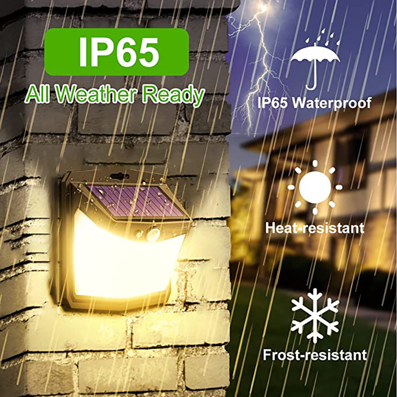 IP65 Waterproof Solar Garden Wall Lights Outdoor Modern Wall Light for Porch Backyard Decoration