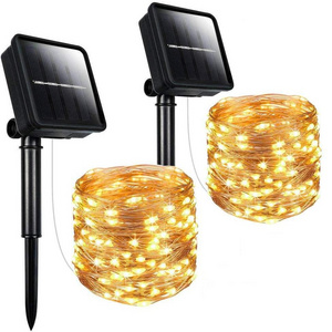 Outdoor solar lights, wireless IP65 waterproof outdoor wall lights, bright backyard garden fence