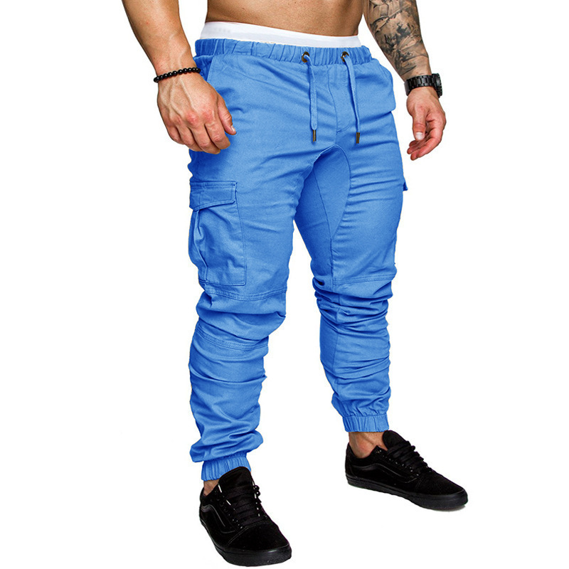 MTR-15 men's tooling multi-pocket track pants joggers men's woven fabric pants men casual trousers