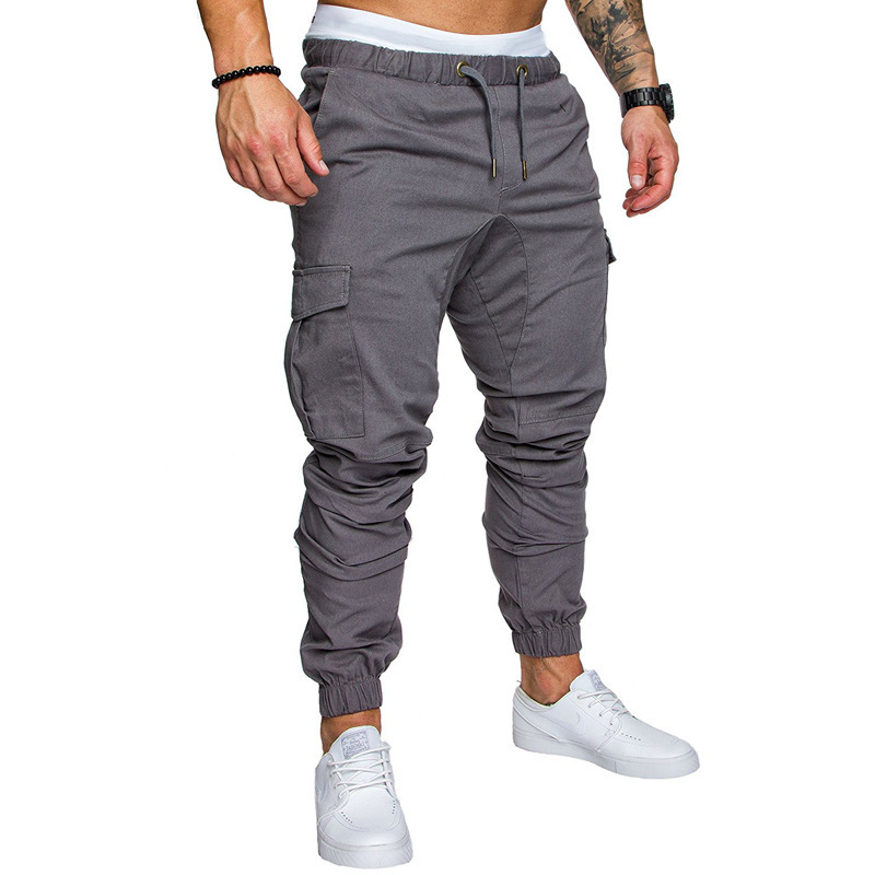 MTR-15 men's tooling multi-pocket track pants joggers men's woven fabric pants men casual trousers