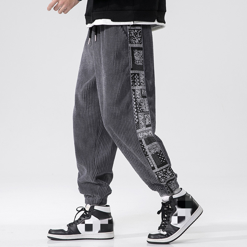 top quality wholesale price Casual Custom corduroy Fabric Plus Jogger Cargo Pants