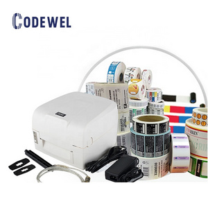 High quality waterproof ribbon printing godex thermal barcode sticker color 4 label printer