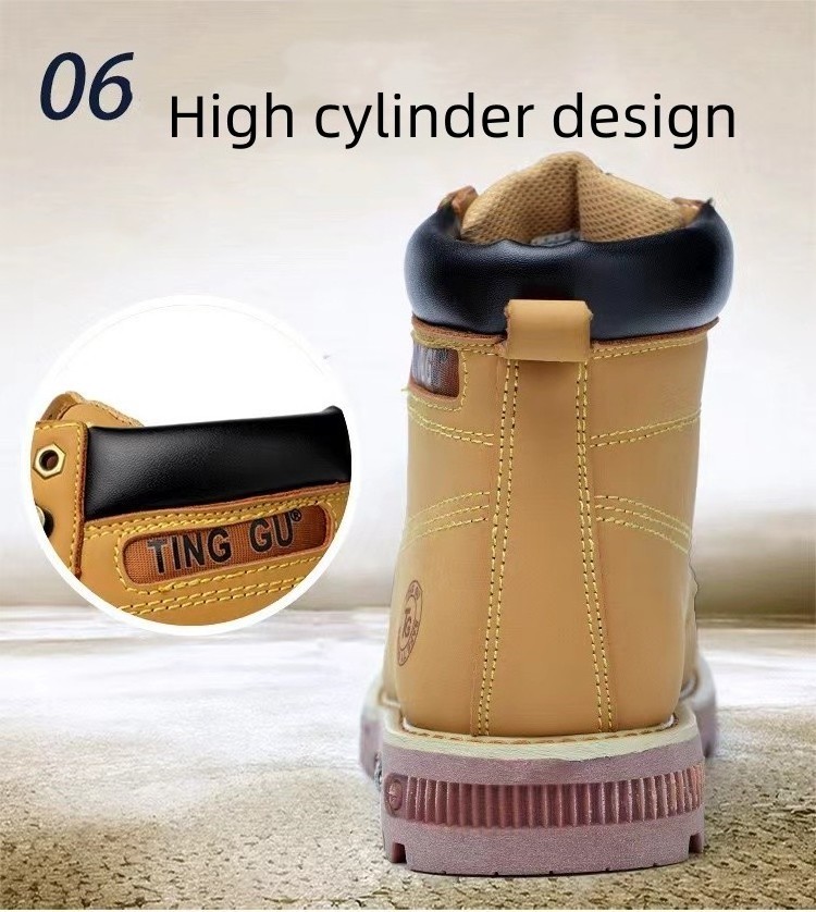 Autumn Winter Outdoors Steel Toe function Shoes Safety Work Boots Work Anti-piercing Protection Footwear Safety Shoes men