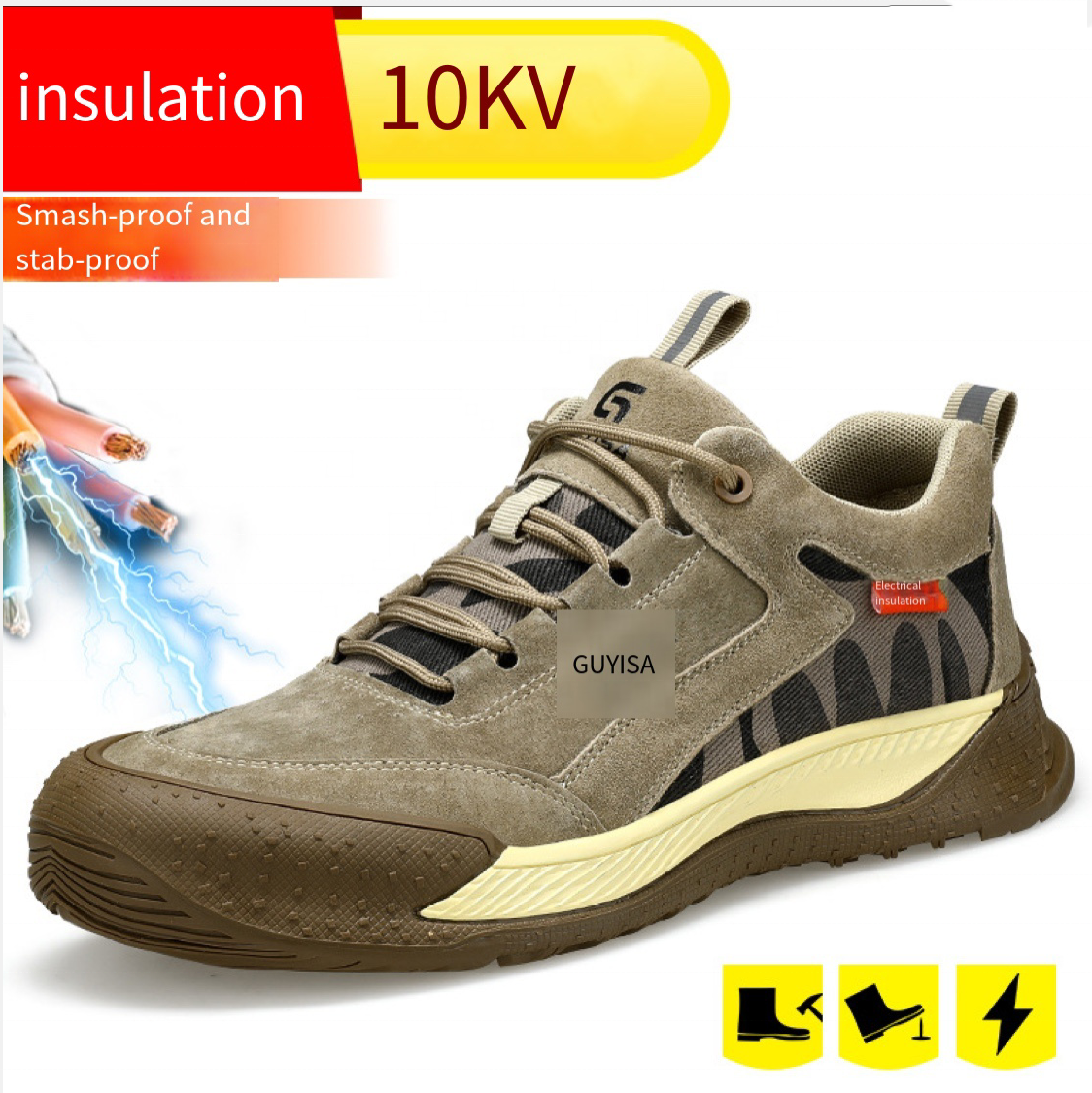 Unisex Men's Anti-smashing Security Shoes insulation 10KV Construction Shoes