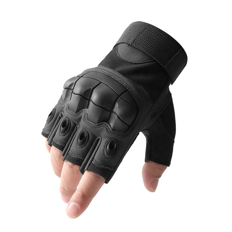 Hard Knuckle Cycling Half Finger Tactical Gloves Lightweight Fingerless work gloves men